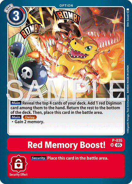 Red Memory Boost! (P-035) Digimon Generation [AD01]