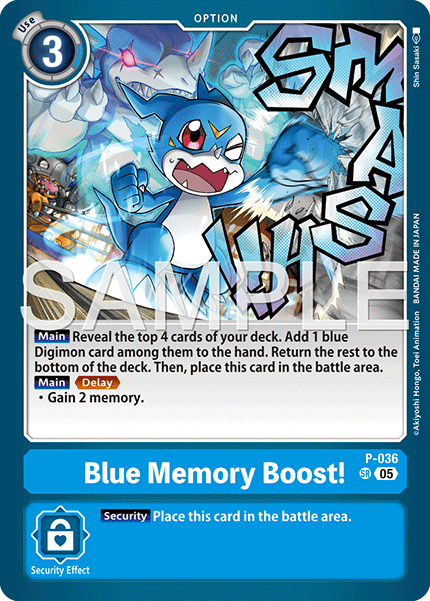 (Pre-order 27/03/2026) Blue Memory Boost! (P-036) Digimon Generation [AD01]