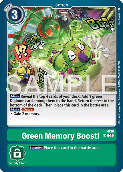 Green Memory Boost! (P-038) Digimon Generation [AD01]
