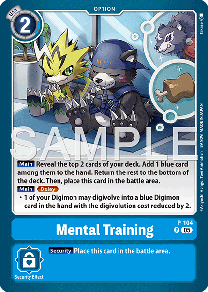 Mental Training (P-104) Digimon Generation [AD01]