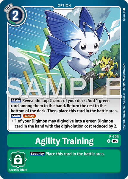(Pre-order 27/03/2026) Agility Training (P-106) Digimon Generation [AD01]
