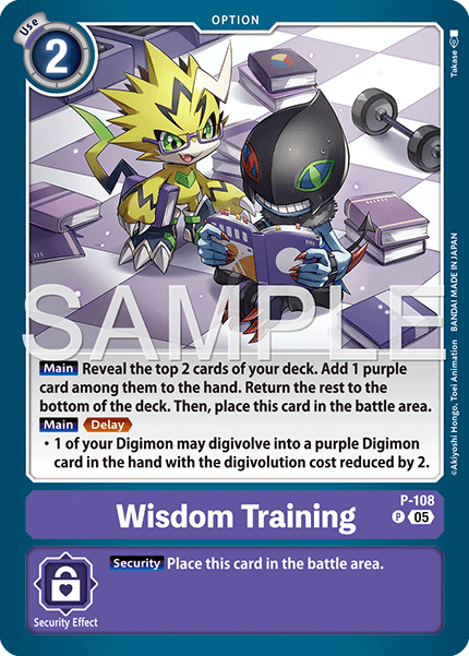 Wisdom Training (P-108) Digimon Generation [AD01]