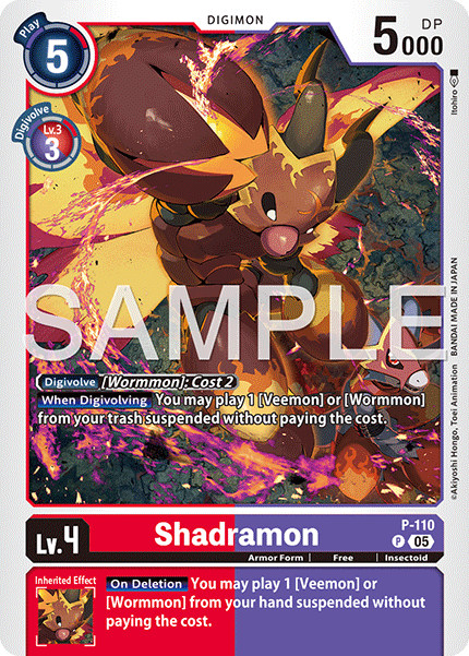 Shadramon (P-110) Digimon Generation [AD01]