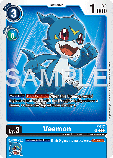 Veemon (P-117) Digimon Generation [AD01]