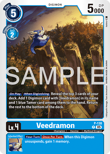 Veedramon (P-138) Digimon Generation [AD01]