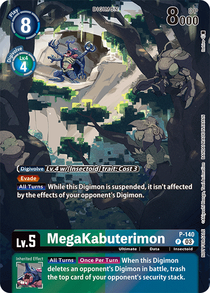 MegaKabuterimon (P-140) Promo