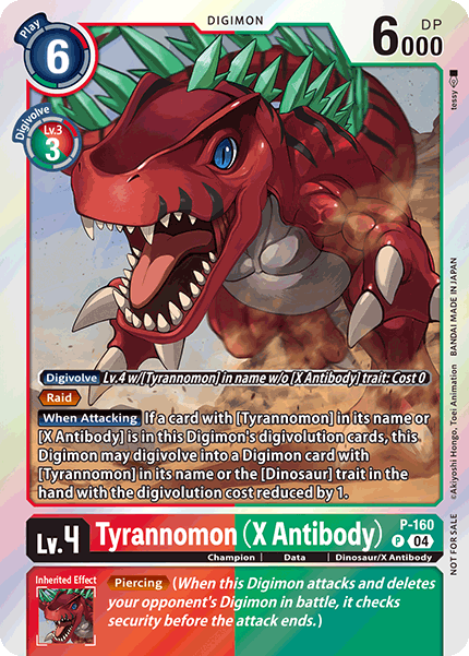 Tyrannomon (X Antibody) (P-160) Upgrade Pack