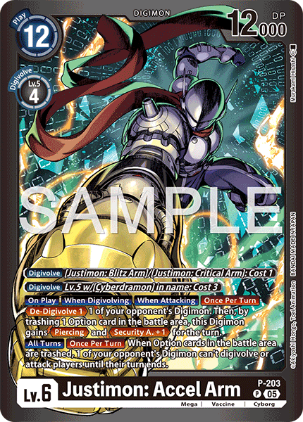 (Pre-order 28/08/2026) Justimon: Accel Arm (P-203) Final Crest (LM08)