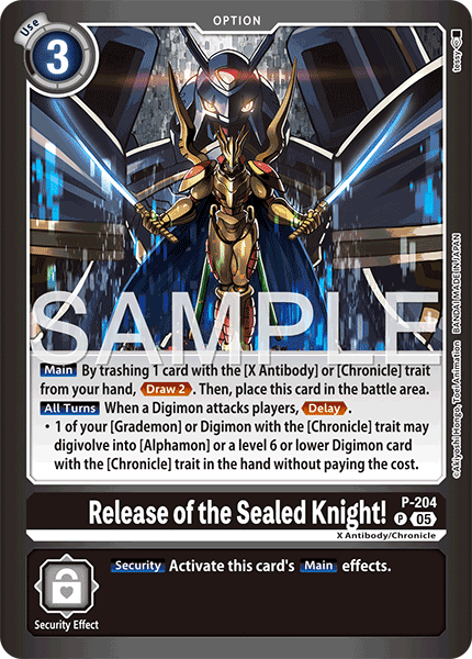 (Pre-order 28/08/2026) Release of the Sealed Knight! (P-204) Final Crest (LM08)