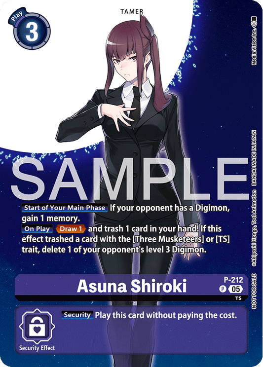 (Pre-order 24/10/2025) Asuna Shiroki (P-212) Box Topper