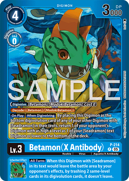 (Pre-order 28/08/2026) Betamon (X Antibody) (P-214) Final Crest (LM08)