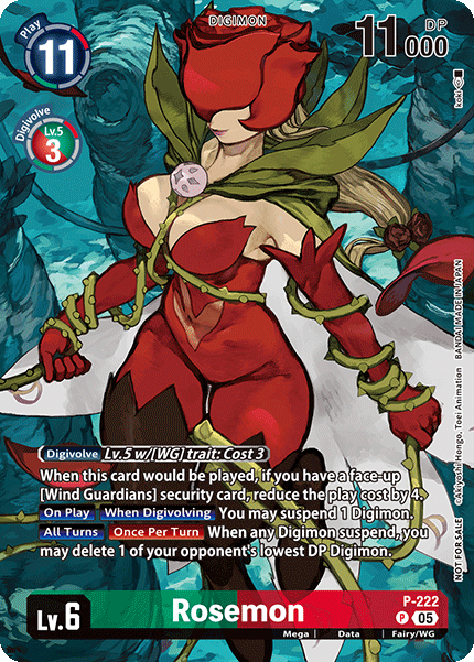 (Pre-order 23/01/2026) Rosemon (P-222) Box Topper