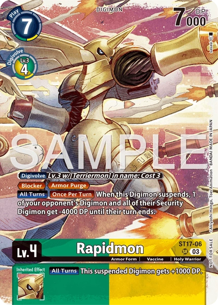 [Participant Release Event BT24] Non Foil Rapidmon (ST17-06)