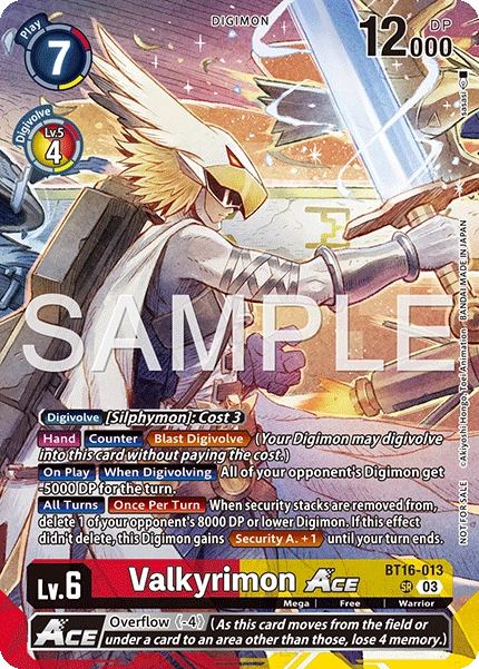 [Participant Release Event BT23] Non Foil Textured Vakyrimon Ace (BT16-013) Super Rare