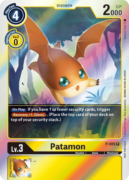 Patamon (P-005) Rainbow Foil