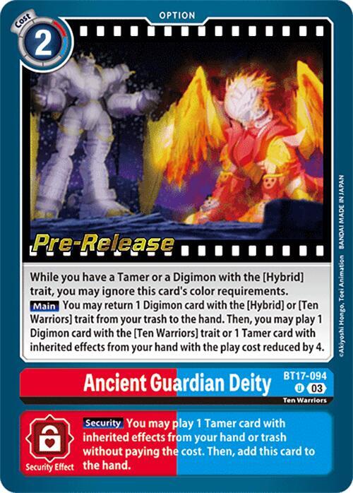 PreRelease Ancient Guardian Deity (BT17-094)-Uncommon