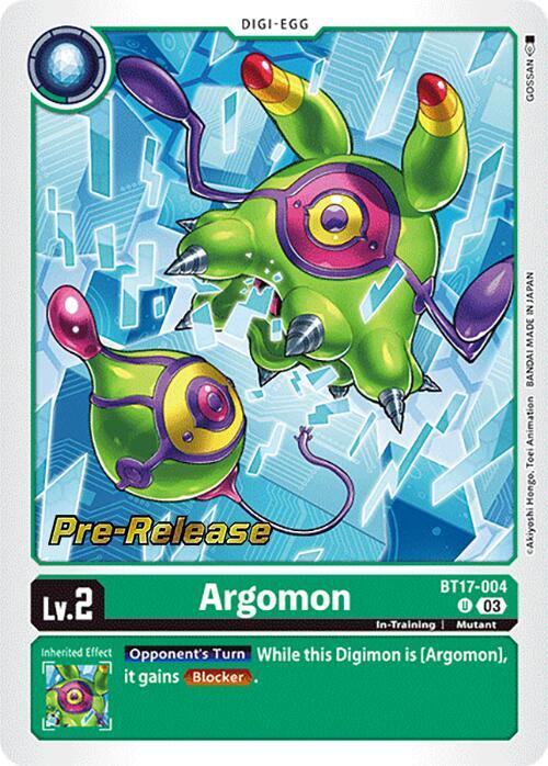 PreRelease Argomon (BT17-004)-Uncommon