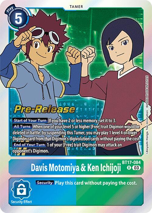 PreRelease Davis Motomiya & Ken Ichijoji (BT17-084)-Rare