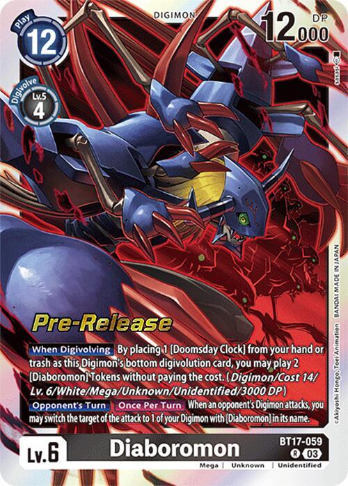 PreRelease Diaboromon (BT17-059)-Rare