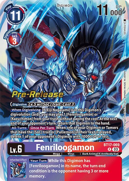 PreRelease Fenriloogamon (BT17-069)-Rare