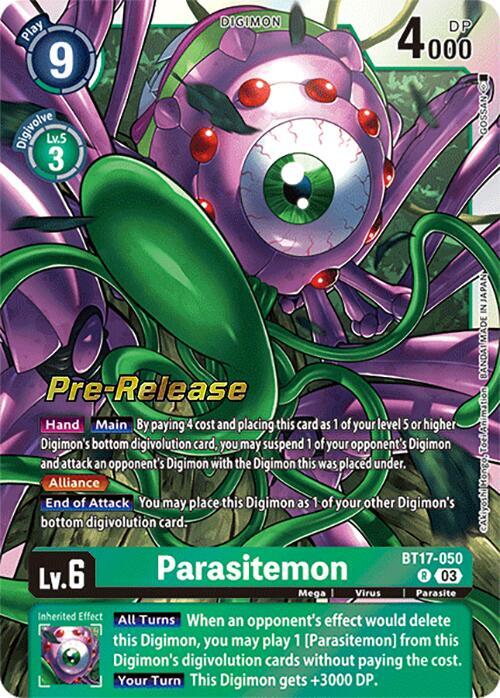 PreRelease Parasitemon (BT17-050)-Rare