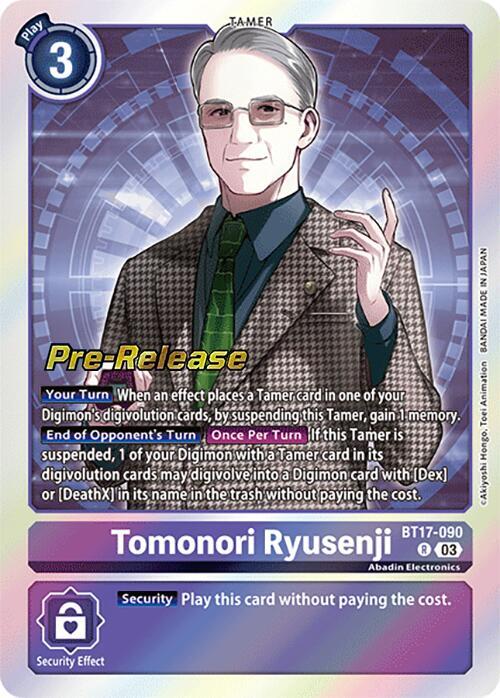 PreRelease Tomonori Ryusenji (BT17-090)-Rare