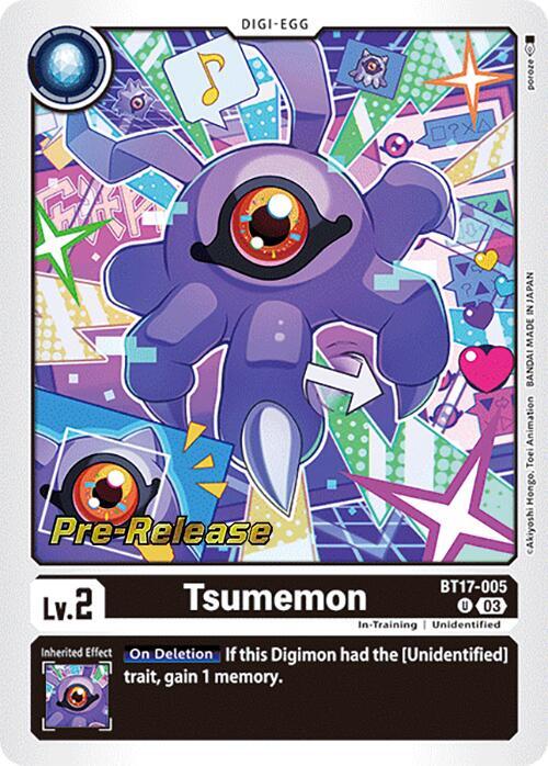 PreRelease Tsumemon (BT17-005)-Uncommon – Omni Collectables