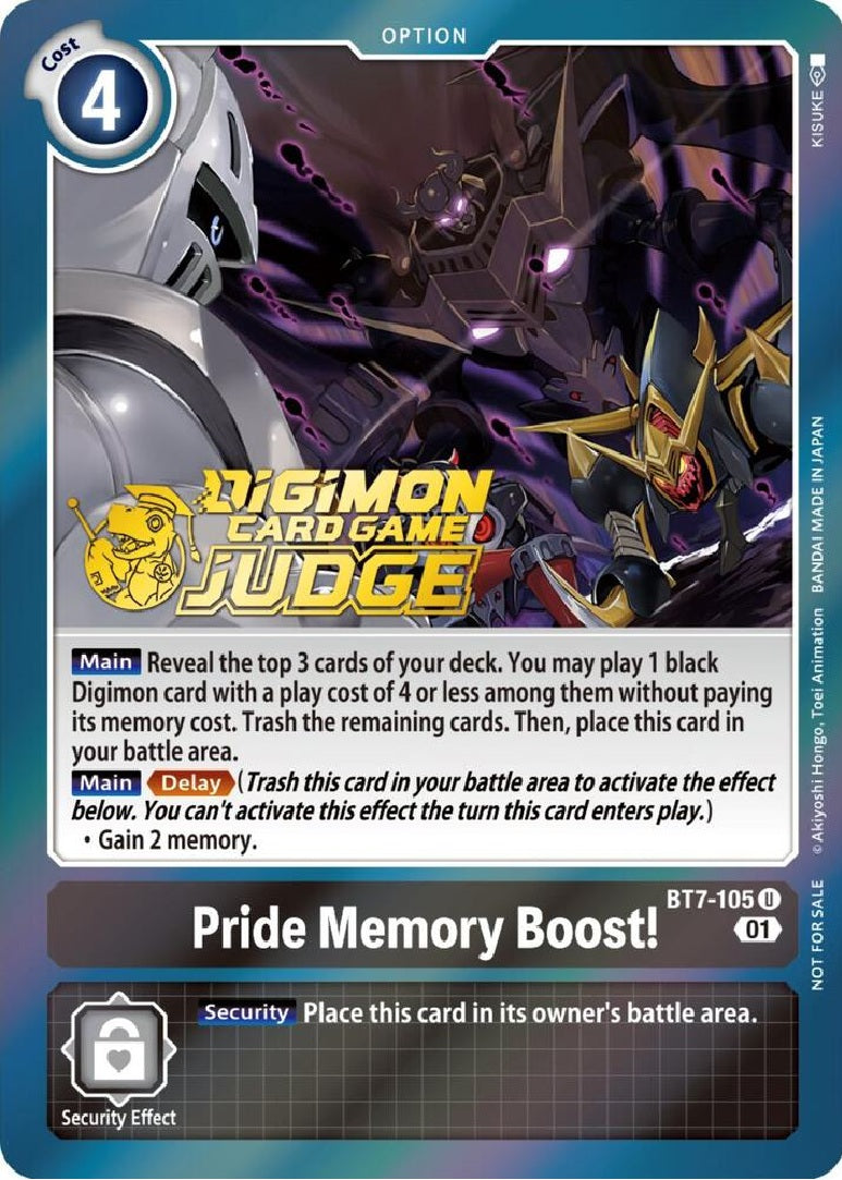 Pride Memory Boost! (BT7-105) (Judge Pack 3)