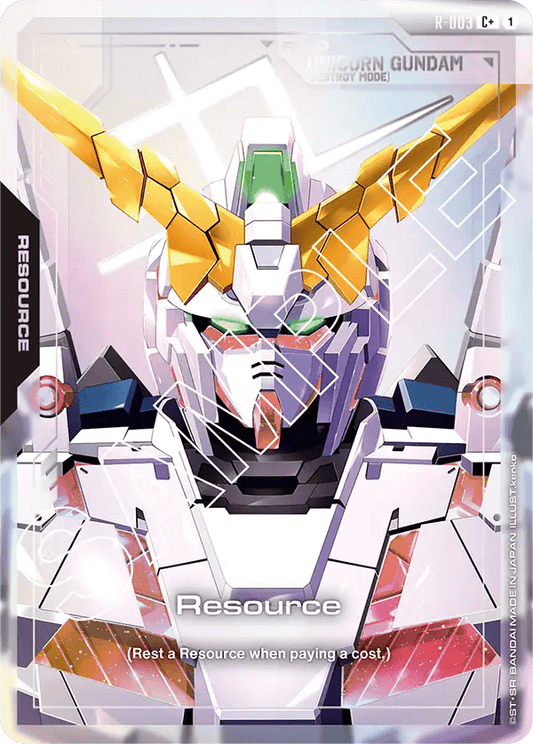 R-003: Resource (Unicorn Gundam) C+ (Foil)