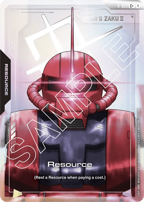 R-005: Resource (Char’s Zaku II) C+ (Foil)