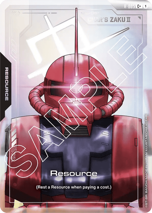 R-005: Resource (Char’s Zaku II) C+ (Foil)