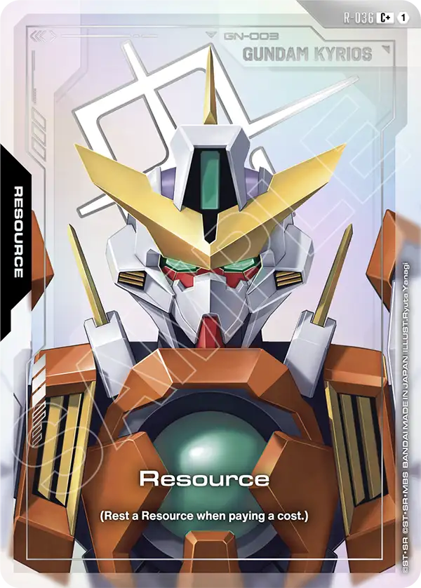 R-036 Resource: (Gundam Kyrios) C+ (Alternative Art)