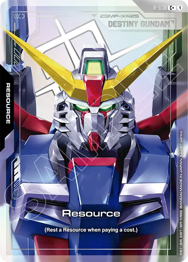 R-038 Resource: (Destiny Gundam) C+ (Alternative Art)