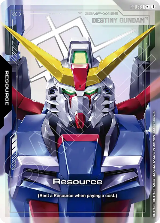 R-038 Resource: (Destiny Gundam) C+ (Alternative Art)