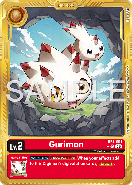 Gurimon (RB1-001) Digimon Generation [AD01] Gold