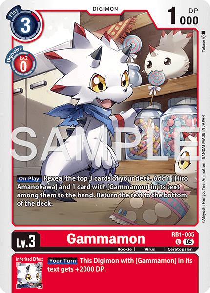 Gammamon (RB1-005) Digimon Generation [AD01]