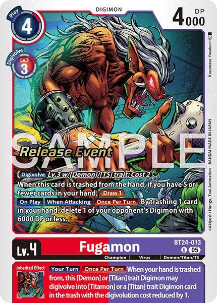 [Release Event Stamped] Fugamon (BT24-013) Uncommon
