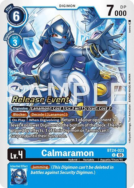 [Release Event Stamped] Calmaramon (BT24-023) Uncommon
