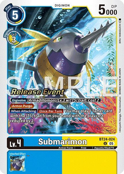 [Release Event Stamped] Submarimon (BT24-024) Uncommon