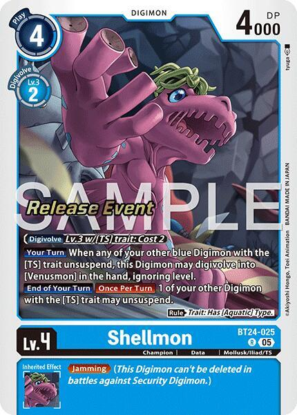 [Release Event Stamped] Shellmon (BT24-025) Rare
