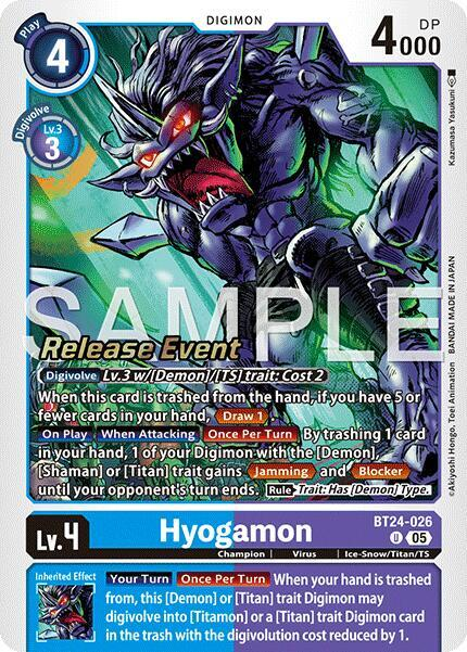 [Release Event Stamped] Hyogamon (BT24-026) Uncommon