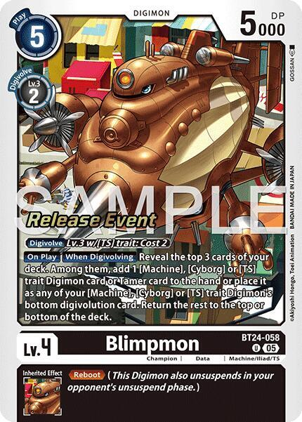 [Release Event Stamped] Blimpmon (BT24-058) Uncommon