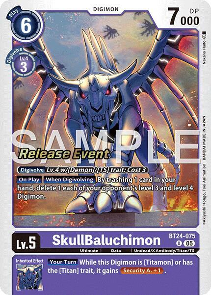 [Release Event Stamped] SkullBaluchimon (BT24-075) Uncommon