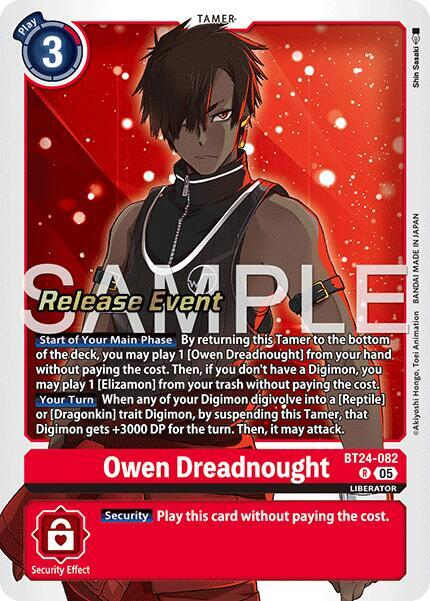 [Release Event Stamped] Owen Dreadnought (BT24-082) Rare