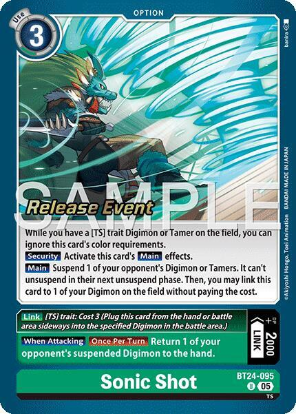[Release Event Stamped] Sonic Shot (BT24-095) Uncommon