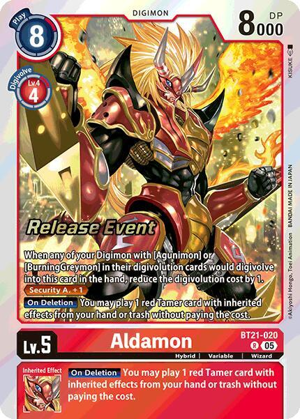 [Release Event Stamped] Aldamon (BT21-020) Rare