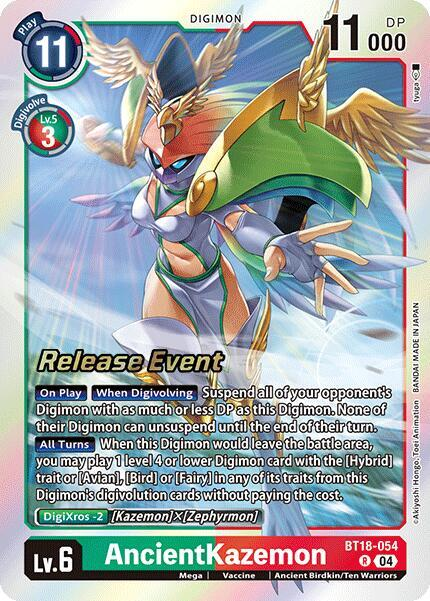 [Release Event Stamped] AncientKazemon (BT18-054) Rare