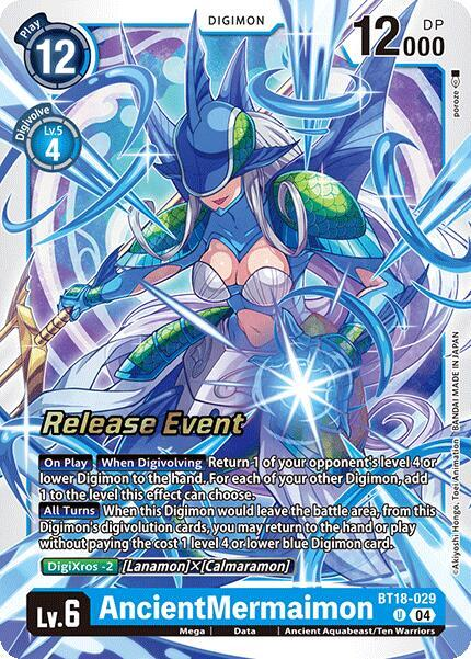 [Release Event Stamped] AncientMermaimon (BT18-029) Uncommon