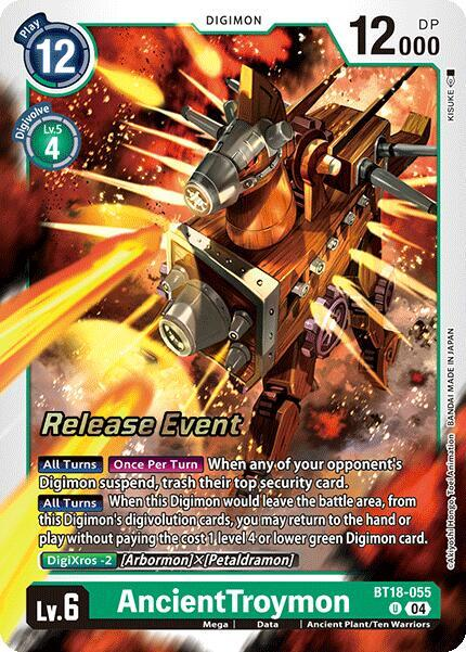 [Release Event Stamped] AncientTroymon (BT18-055) Uncommon