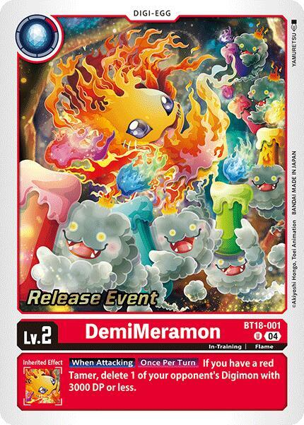 [Release Event Stamped] DemiMeramon (BT18-001) Uncommon